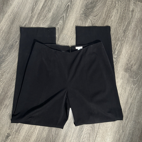 Nordstrom Women’s 14 Black Flat Front Slacks Pants - Picture 1 of 6